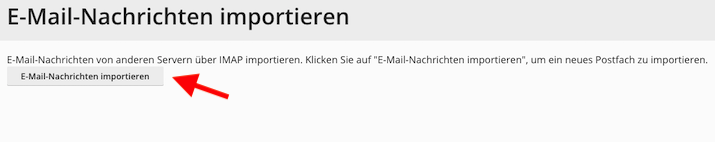 E-Mail-Import starten