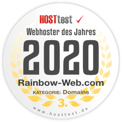 3. Platz Webhoster des Jahres 2020 in Domains