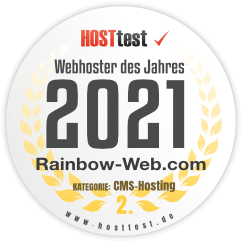 2. Platz Webhoster des Jahres 2021 in CMS-Hosting
